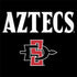 San Diego State University Aztecs Black MacBook Skins